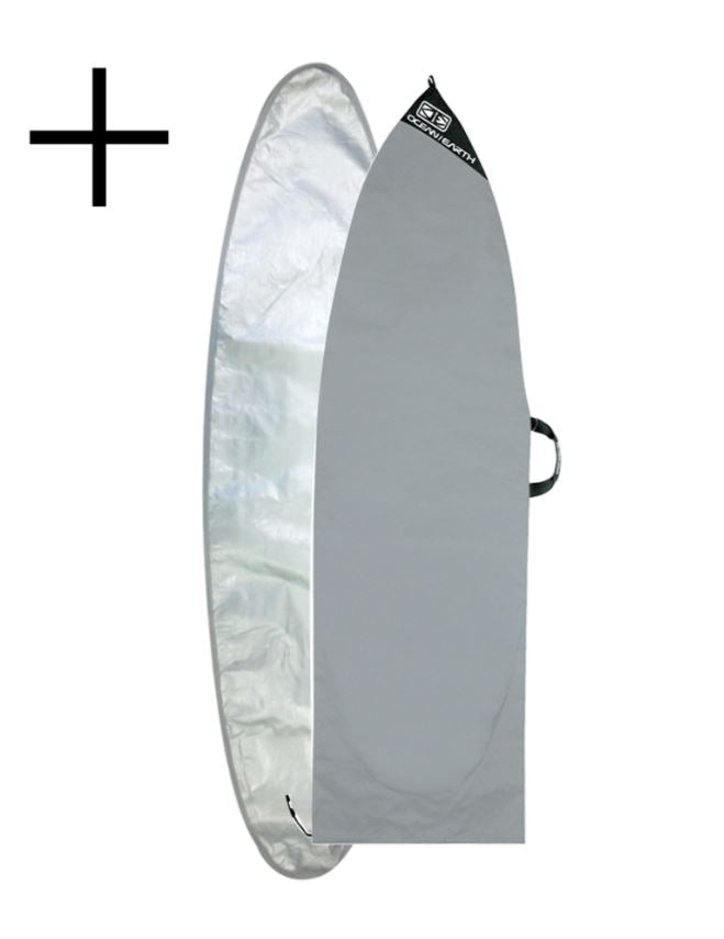 8'0 Quad surfboard bag