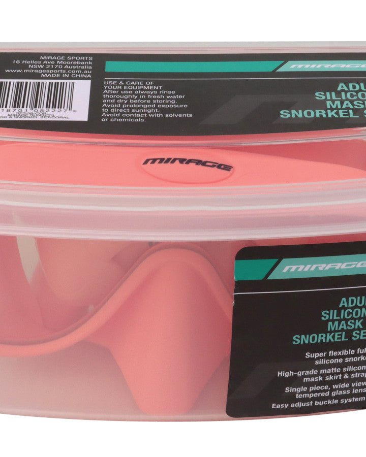 Mirage Sunsets Silicone Mask & Snorkel set