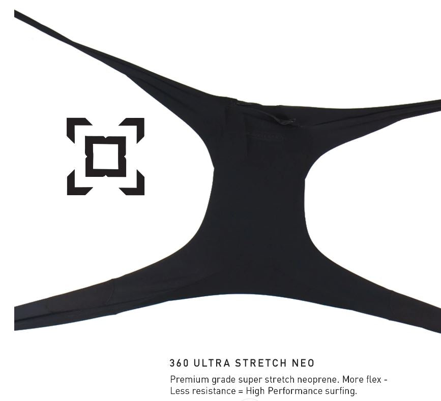 Wetsuit 1.5mm Double black S/S Neoprene Top