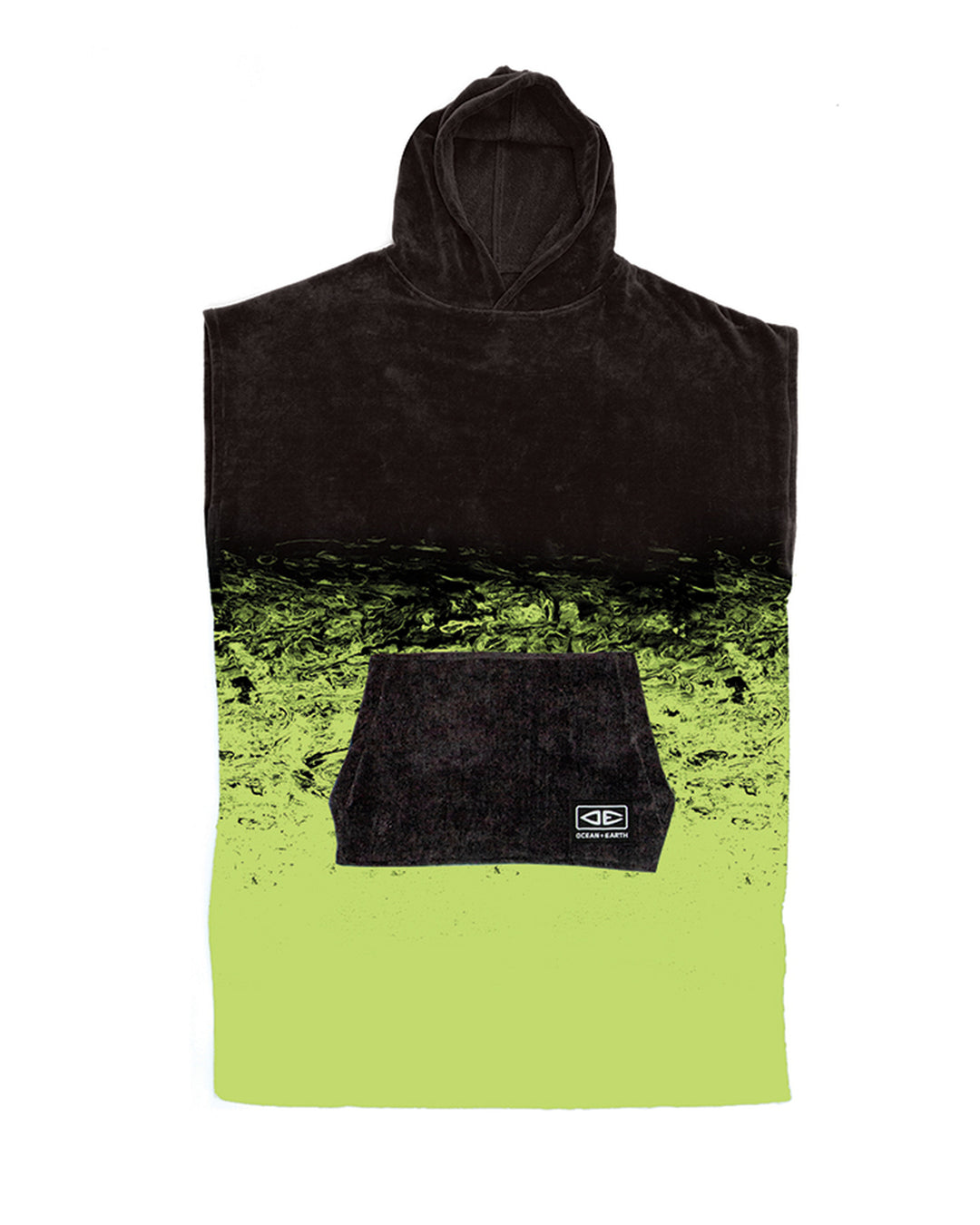 Youth Hooded Poncho - Southside Lime