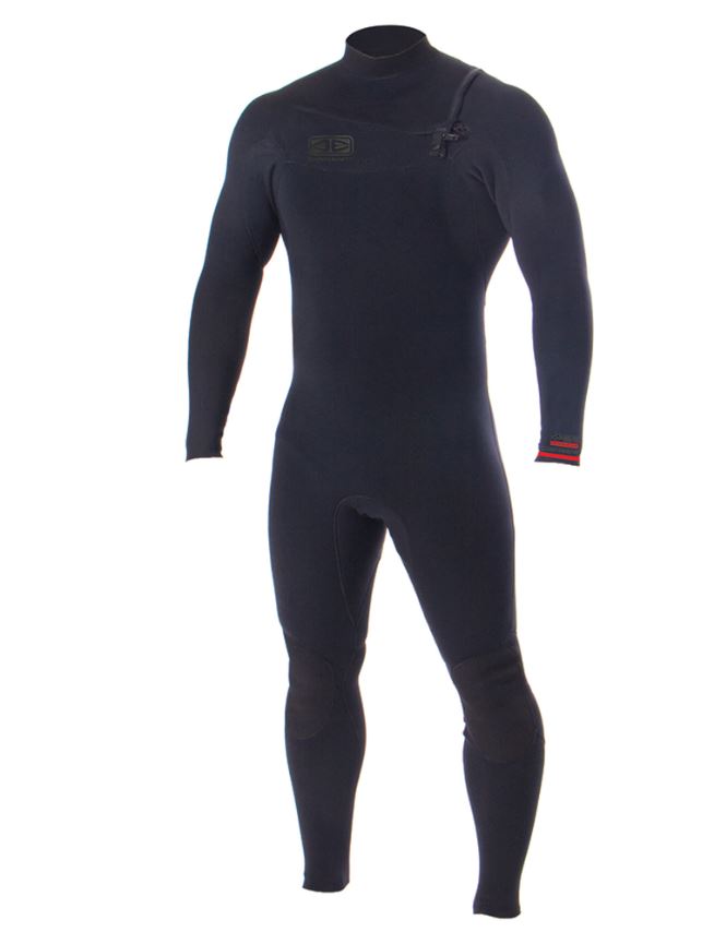 Mens Wetsuit Double Black 3/2 Chest  Zip Steamer - Ocean & Earth WA
